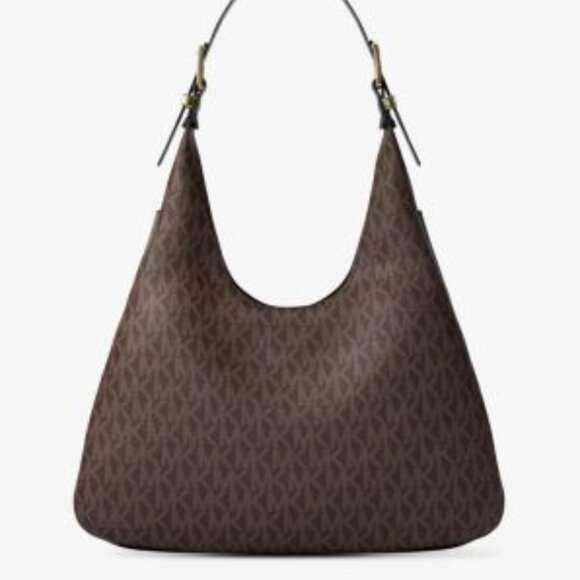 Michael Kors Medium Signature Logo Shoulder Bag and Matching wallet - Picture 2 of 5